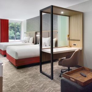 Day use twin room with workspace at 	SpringHill Suites Atlanta Northwest.