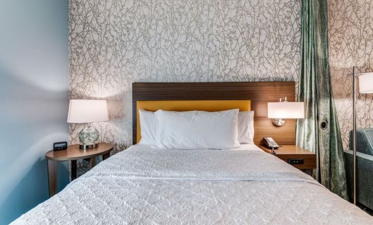 King bed at Home2 Suites By Hilton Dallas Medical District Lovefield.