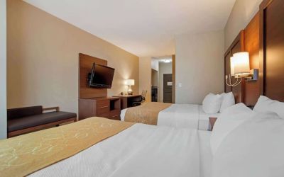 Day use twin room with work desk at Comfort Suites Alexandria, LA.