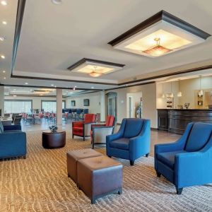 Hotel lobby at Comfort Suites Alexandria, LA.