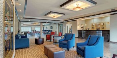 Hotel lobby at Comfort Suites Alexandria, LA.