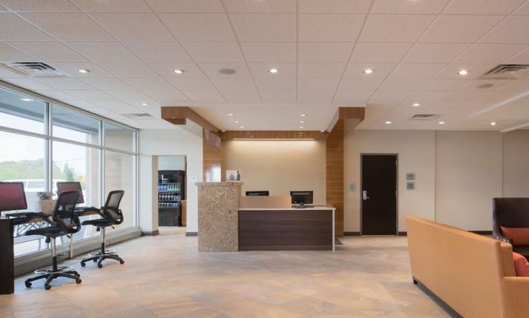 Reception area at Crowne Plaza Chicago SW.