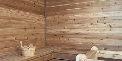 Sauna at SKYLARANNA Resort & Spa.