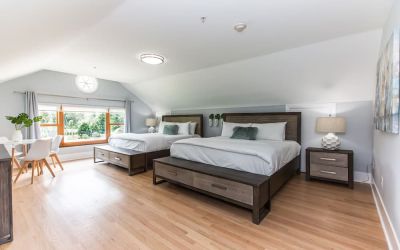 Day use twin room with workspace at SKYLARANNA Resort & Spa.