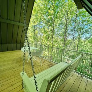 Cabin' balcony at SKYLARANNA Resort & Spa.