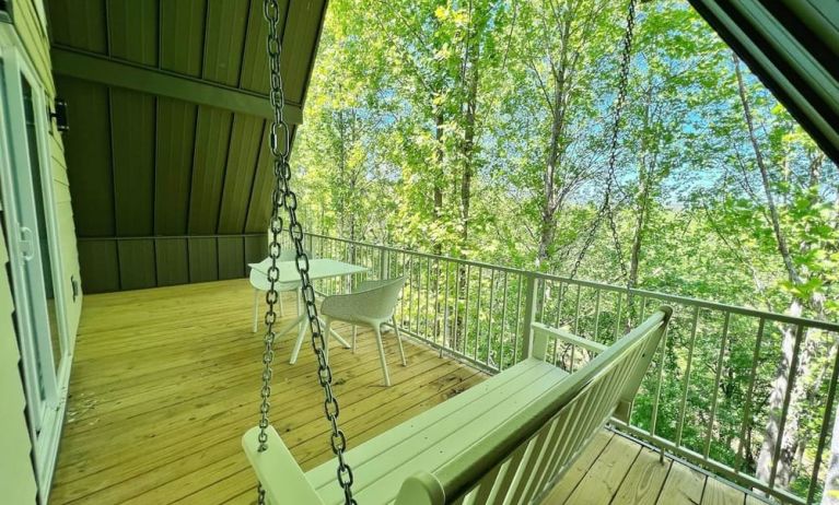 Cabin' balcony at SKYLARANNA Resort & Spa.