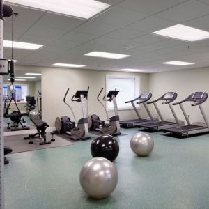Well equipped fitness center at Sea Crest Beach Hotel.