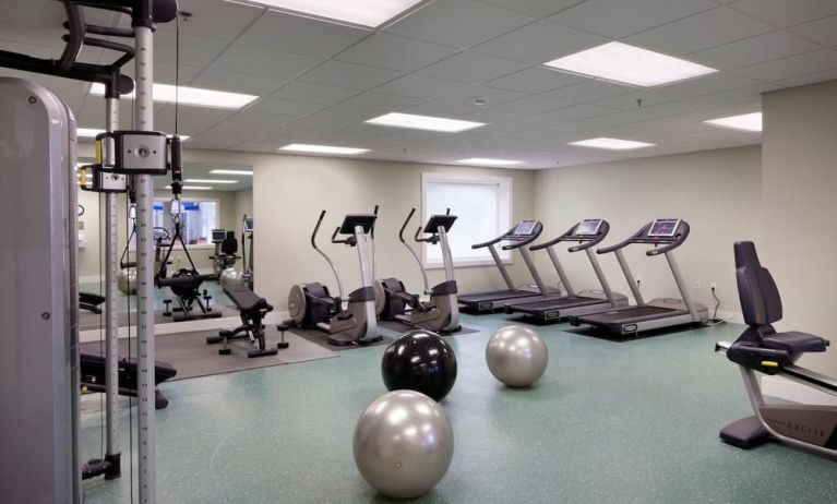 Well equipped fitness center at Sea Crest Beach Hotel.