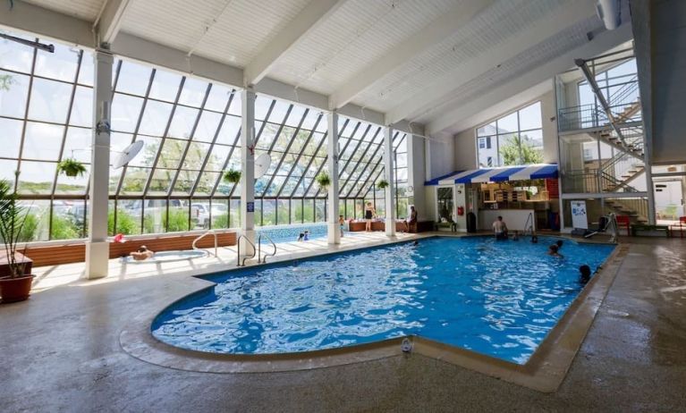 Indoor pool at Sea Crest Beach Hotel.