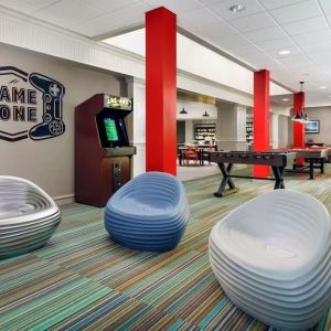 Game room at Hotel Caza.