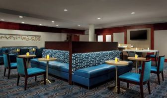 Dining area at Courtyard Boston Cambridge.