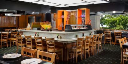 On-site restaurant at Courtyard Boston Cambridge.