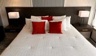 King room at The Irish Inn Boutique Hotel.