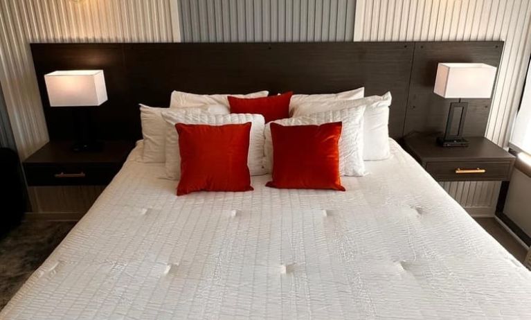 King room at The Irish Inn Boutique Hotel.