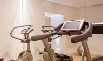 Fitness center at The Irish Inn Boutique Hotel.