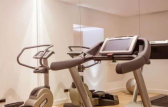 Fitness center at The Irish Inn Boutique Hotel.