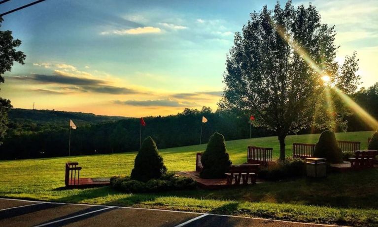 beautiful outdoor scenery at Cove Haven Resort.