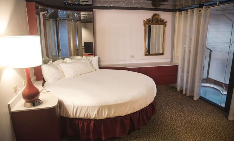Romantic king room at Cove Haven Resort.