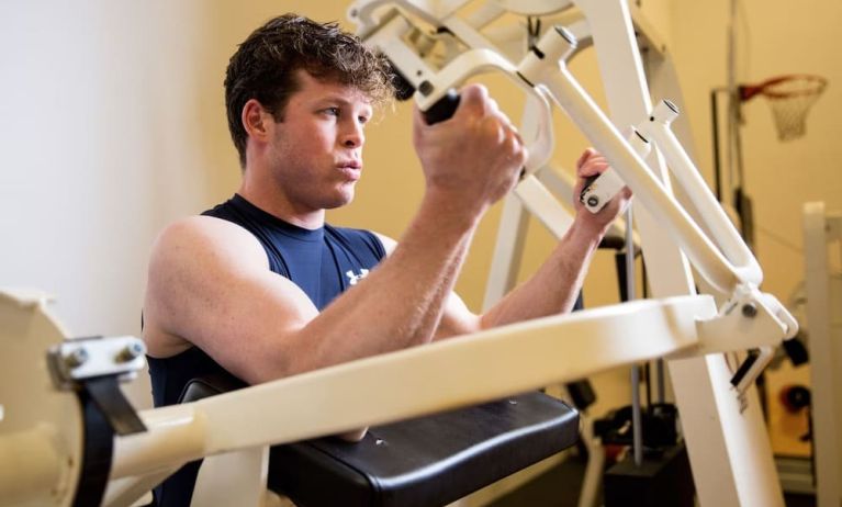 Fitness center at Cove Haven Resort.