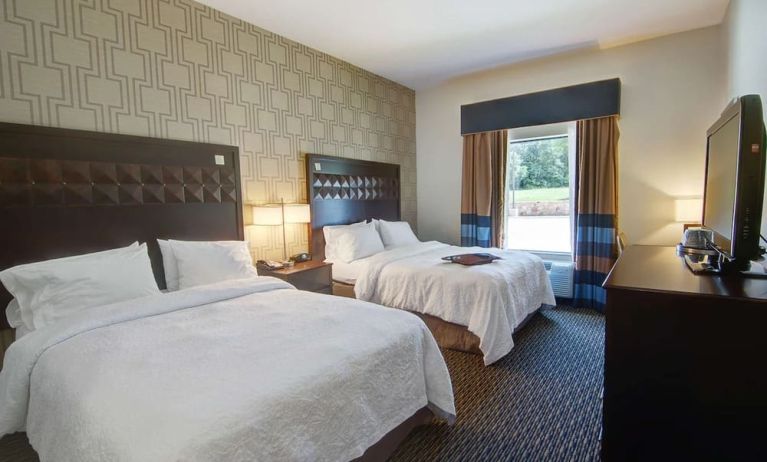 Day use twin room with work desk at Hampton Inn & Suites Trophy Club - Fort Worth North, TX.
