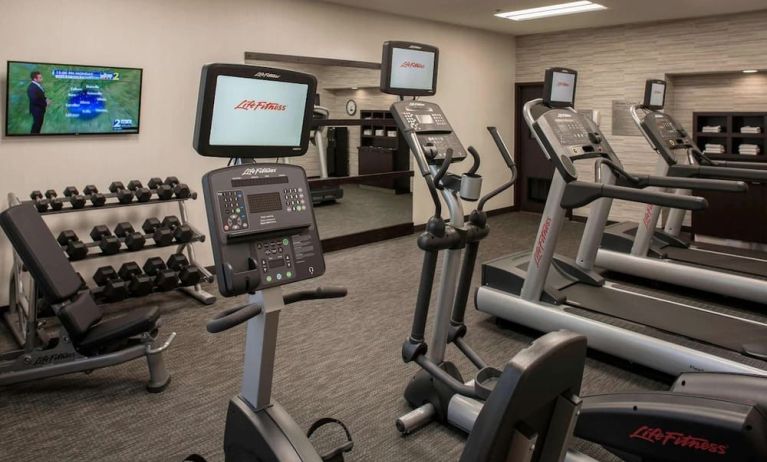 Well equipped fitness center at Sonesta Select Atlanta Norcross I-85.