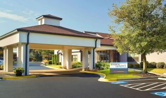 Hotel entrance and parking area at Sonesta Select Atlanta Norcross I-85.