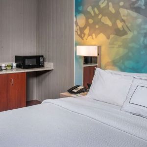 King bed at Sonesta Select Atlanta Norcross I-85.