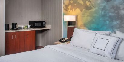 King bed at Sonesta Select Atlanta Norcross I-85.