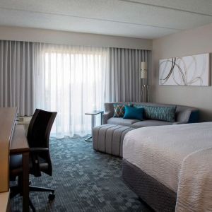 Bright and spacious day use room with work desk at Sonesta Select Atlanta Norcross I-85.