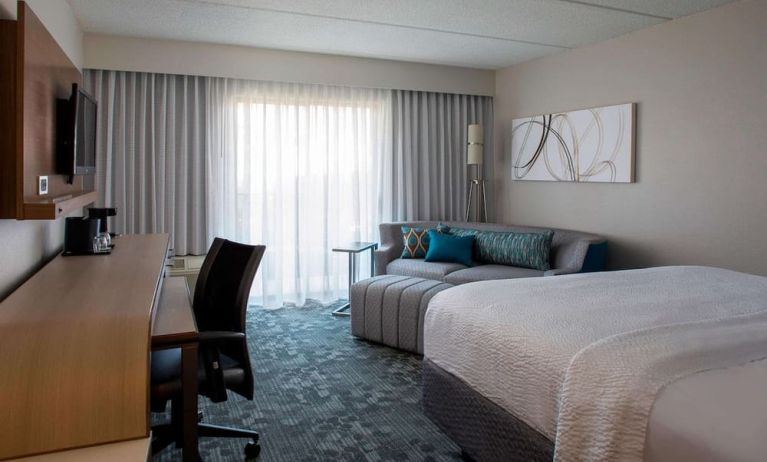 Bright and spacious day use room with work desk at Sonesta Select Atlanta Norcross I-85.