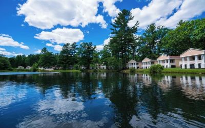 Lake views at Paradise Stream Resort.