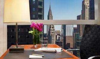 Work desk at Millennium Hotel Broadway Times Square.