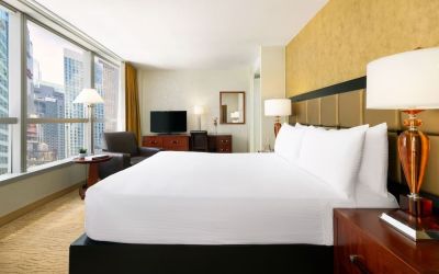 King room at Millennium Hotel Broadway Times Square.