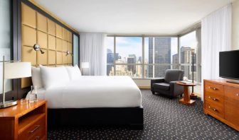 Romantic king room at Millennium Hotel Broadway Times Square.