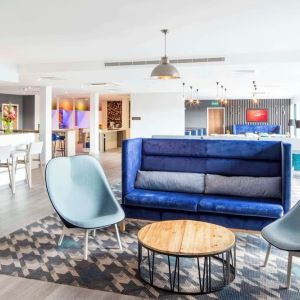 Coworking lounge at Hampton By Hilton Humberside Airport.