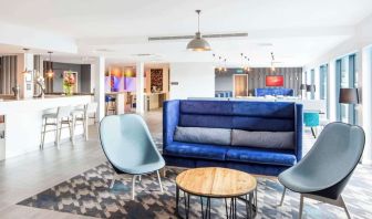 Coworking lounge at Hampton By Hilton Humberside Airport.