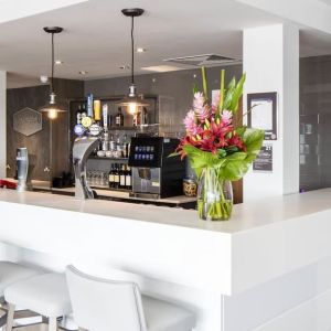 Hotel bar at Hampton By Hilton Humberside Airport.