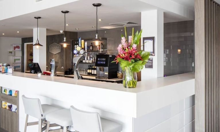 Hotel bar at Hampton By Hilton Humberside Airport.