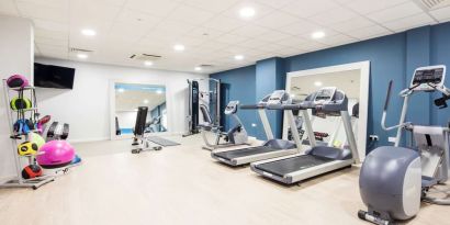 Gym at Hampton By Hilton Humberside Airport.
