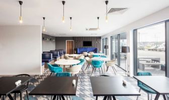 Dining hall at Hampton By Hilton Humberside Airport.