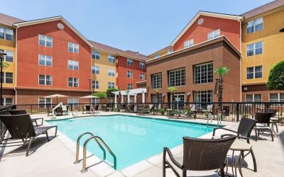 Outdoor pool at Homewood Suites By Hilton Shreveport.