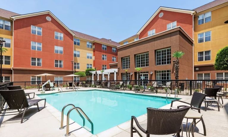 Outdoor pool at Homewood Suites By Hilton Shreveport.