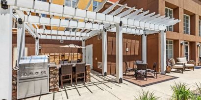 Barbecue grill at Homewood Suites By Hilton Shreveport.