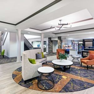 Lobby seating at Homewood Suites By Hilton Shreveport.