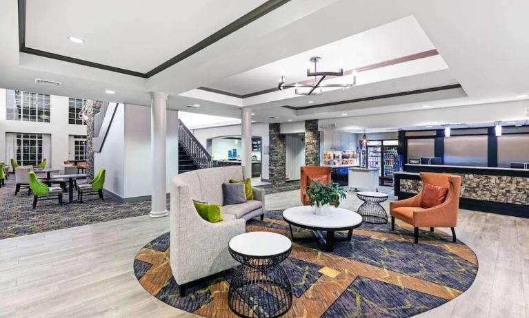 Lobby seating at Homewood Suites By Hilton Shreveport.