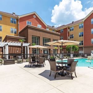 Outdoor pool at Homewood Suites By Hilton Shreveport.