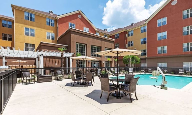 Outdoor pool at Homewood Suites By Hilton Shreveport.