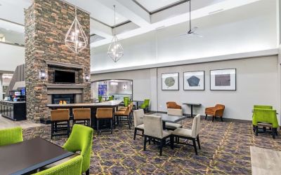 Lobby seating at Homewood Suites By Hilton Shreveport.