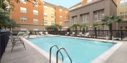Outdoor pool at Homewood Suites By Hilton Shreveport.