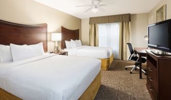 Queen room at Homewood Suites By Hilton Shreveport.